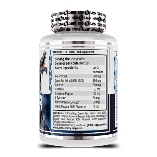Yava Labs, Fat Burner Extreme, 60 Capsules