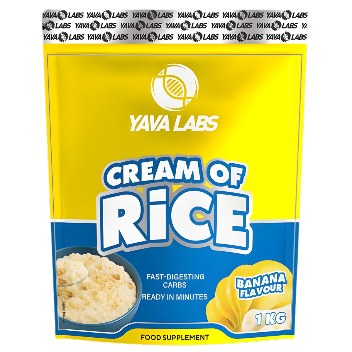 Yava Labs, Cream of Rice, 1kg, 33 Servings