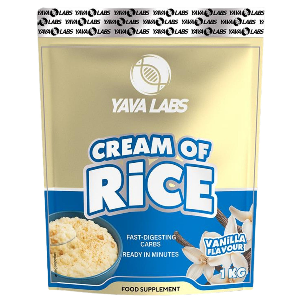 Yava Labs, Cream of Rice, 1kg, 33 Servings