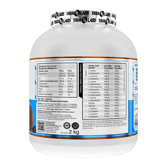 Yava Labs, Whey CAMP + CREATINE, 2KG, 66 Servings